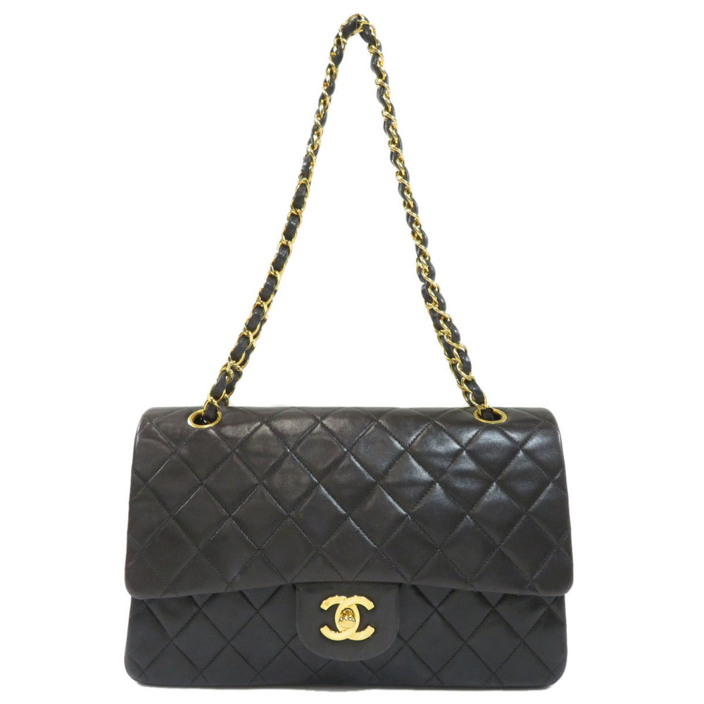 Chanel Chain Shoulder Bag Matelasse Gold Hardware Calf